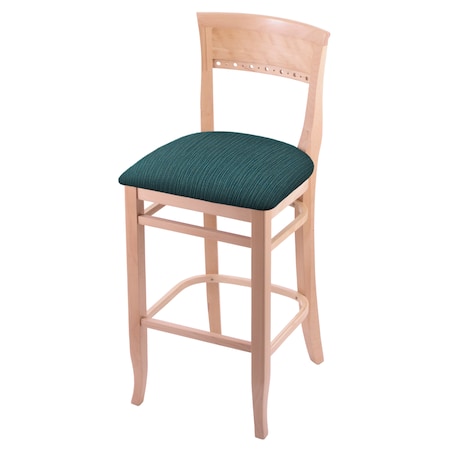Holland Bar Stool Co 25" Counter Stool, Natural Finish, Graph Tidal Seat 316025Nat022